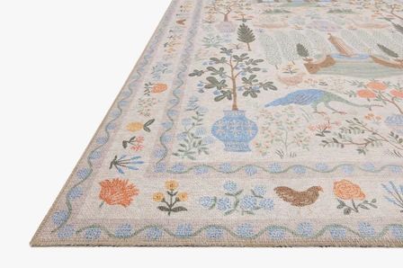 MENAGERIE | Loloi Rugs Country Area Rugs, Loloi Rugs, Forest Creatures, Cream Rug, Rug Direct, Pillow Collection, Black Rug, Rug Pillow, Power Loom