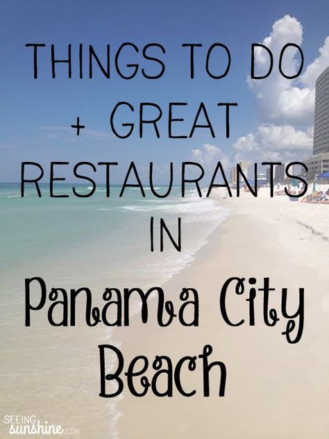 Check out this great list of things to do in Panama City Beach + a list of restaurants to try! Things To Do In Panama, Beach Vacation Tips, Restaurants To Try, Panama City Florida, Panama Travel, Panama City Beach Fl, Panama City Beach Florida, Beach Vacay, Senior Trip