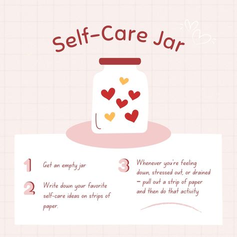 💕 Happy Self Care Sunday! 💕 Have you ever wanted to have a self care day and found yourself just watching tv all day because you didn’t know what else to do? Well this week’s self care tip is for you! Here are 7 suggestions on how you can fill your self care jar! ✨ How To Find What Rejuvenates You ✨ 1. Reflect on Your Needs 🧘‍♀️ Take a moment to think about what you need most. Is it relaxation, creativity, physical activity, or connection? 2. Explore New Activities 🌱 Try something new!... Cover Post, Massage Marketing, Ramadan Prayer, Love Jar, Empty Jar, Start Where You Are, Love Journal, Be Gentle With Yourself, Learning To Love Yourself