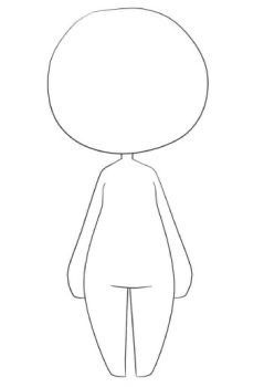 Person Template Drawing, Cute Chibi Base, Chibi Base, Drawing Anime Bodies, Chibi Girl Drawings, Chibi Body, Body Template, Chibi Sketch, Body Base