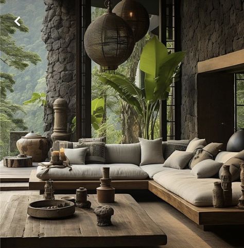 Villa Home Interior, Tropical Lounge, Balinese Villa, Gas Fire Pits, Balinese Decor, Fire Tables, Villa Home, Famous Interior Designers, Interior Design Concepts