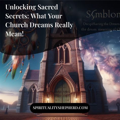 🌙✨Ever wondered what your dreams are trying to tell you? Dive into the mysterious world of dream meanings and explore the symbolism of churches in your subconscious! Discover how these sacred spaces can represent guidance, inner peace, and your spiritual journey. Whether you're seeking clarity or comfort, unravel the hidden messages that lie within your dreams. 

Curious to unlock these insights? Visit our page for a deeper dive into dream interpretation! Don’t forget to like this post and follow us for more enchanting content! 💫🔍 Understanding Dreams, Dream Meaning, Spiritual Advisor, Answer To Life, Sacred Spaces, Dream Symbols, Spiritual Cleansing, Dream Meanings, Hidden Messages