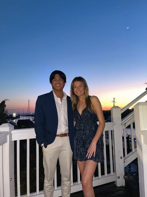 fraternity formal picture, frat formal dress, sorority date party, charleston formal, charleston sunset photo, semi formal dress inspo, navy blue dress, blue sparkly dress, navy blue date outfit, tennessee fraternity formal, utk frat Fraternity Formal Outfit, Navy Blue Semi Formal Men, Frat Date Party Outfit, Semi Formal Blue Outfit, Frat Formal Dress, Date Party Outfit, Formal Couple Outfits, Sorority Date Party, Formal Couple