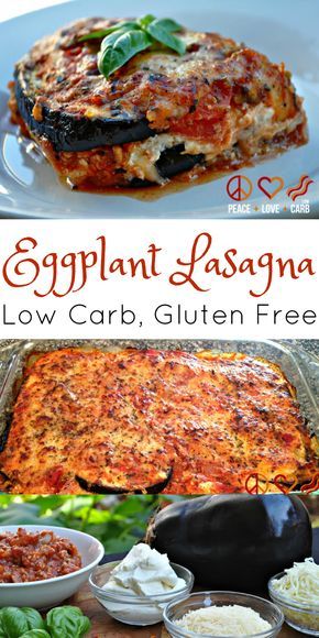 Eggplant Lasagna With Meat, Lasagna With Meat Sauce, Low Carb Lasagna, Eggplant Lasagna, Lasagna Pan, Eggplant Dishes, Resep Diet, Eggplant Parmesan, Low Carb Gluten Free