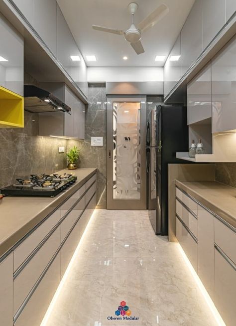 OBERON Parallel Kitchen with Scratch Resistant Acrylic Fronts & CallistoBox Drawer System @ JVP Juhu, Mumbai* Please contact us for your requirements - we do free site visit & quotation #oberon #oberonmodular #kitchenrefurbishment #kitchenremodelling #kitchendrawer #softclosedrawer #modernkitchen #modularkitchen #contemporarykitchen #kitchenstorageideas #slimdrawers #greydrawers #cutlerydrawers #storagetower #acryliclitchen #laminatekitchen #callistobox #exclusive kitchen Parellal Kitchen Interior, Parallel Kitchen Design Modern, Parallel Kitchen Design, Kitchen Refurbishment, Drawer System, Laminate Kitchen, Site Visit, Kitchen Furniture Design, Kitchen Drawers