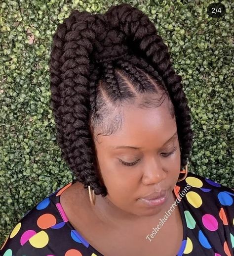 Crochet Cornrows, Two Braids Hairstyle Black Women, Easy Hairstyles For Work, Goddess Braids Updo, Black Hair Updo, Hairstyles For Work, Hairstyles Weave, Hairstyles Theme, Two Braid Hairstyles