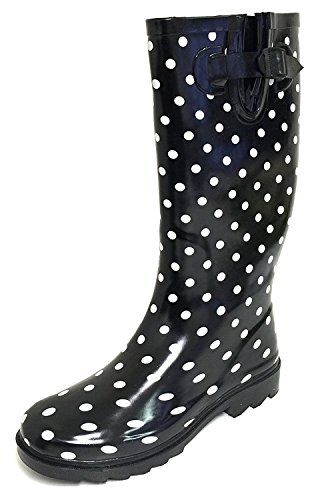 G4U-RB G4U Women's Rain Boots Multiple Styles Color Mid Calf Wellies Buckle Fashion Rubber Knee High Snow Shoes Polka Dot Rain Boots, Women's Rain Boots, Buckle Fashion, Buckles Fashion, Womens Rain Boots, Amazon Shopping, Snow Shoes, Outdoor Shoes, Black Polka Dot