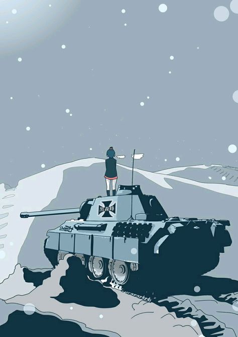 Girls Und Panzer Wallpapers, Girls Und Panzer Wallpaper, Ww2 Wallpaper, Tank Drawing, Anime Tank, Tank Wallpaper, Historical Anime, Manga Tattoo, Military Drawings