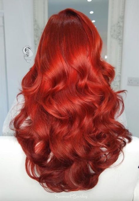 We've got some inspiration coming your way with 63 gorgeous red hair color ideas, from deep burgundy red to fire red hair. Fire Red Hair Color, Hot Red Hair Color, Cooper Red Hair, Growing Out My Hair, Fire Red Hair, Red Hair Color Shades, Gorgeous Red Hair, Red Hairstyle, Red Hair Color Ideas