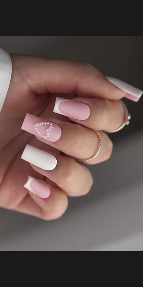 Daisy Acrylic Nails, Wow Nails, Gel Nails Diy, Girly Acrylic Nails, Casual Nails, French Acrylic Nails, Tank Top For Women, Square Acrylic Nails, Hot Nails