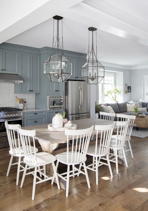 Love It Or List It, Kitchen Technology, Small Apartment Interior, Jillian Harris, Crown Moulding, Old Home, Baby On The Way, Living Room Colors, Farmhouse Dining