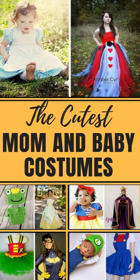 Mom and Baby Halloween Costume Ideas - Mommy Enlightened Mommy And Baby Girl Halloween Costumes, Mama And Baby Halloween Costumes, Mom And Daughter Costumes Halloween, Mom And Toddler Halloween Costumes, Mom Daughter Halloween Costumes, Mommy And Baby Halloween Costumes, First Halloween Costume Girl, Mommy And Me Costumes, Mom And Baby Halloween Costumes