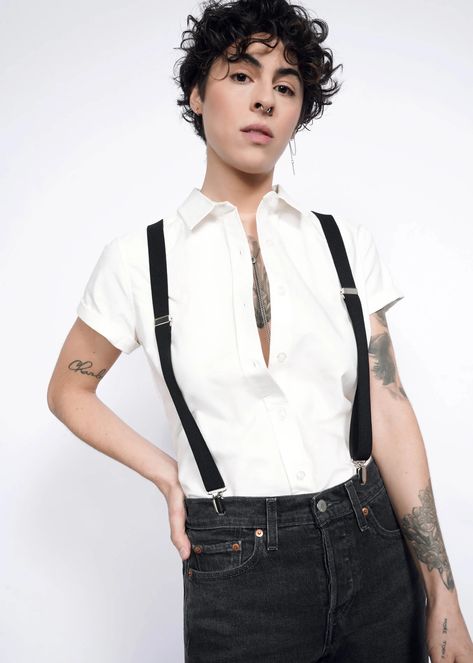 The Essential Oxford Button Up - Wildfang Masc Clothes, Enby Style, Outfits With Suspenders, Non Binary Outfits, Trans Fashion, Masc Style, Trans Masc, Gender Fluid Fashion, Fashion Feminine