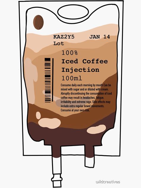 Iv Bag Drawing, Nurse Educator Ideas, Nurse Craft Ideas, Pharmacy Stickers, Dentist Stickers, Nursing Stickers, Coffee Iv, Nurse Crafts, Coffee Nurse