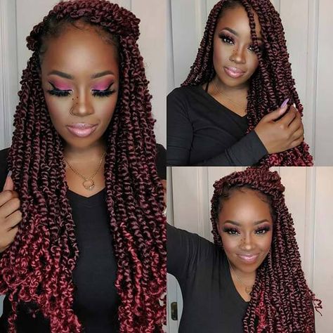 Passion Twists Hairstyle, Twists Hairstyles, Passion Twists, Spring Twists, Braided Ponytail Hairstyles, Boring Hair, Twist Braid Hairstyles, Hair Brands, Twist Braids