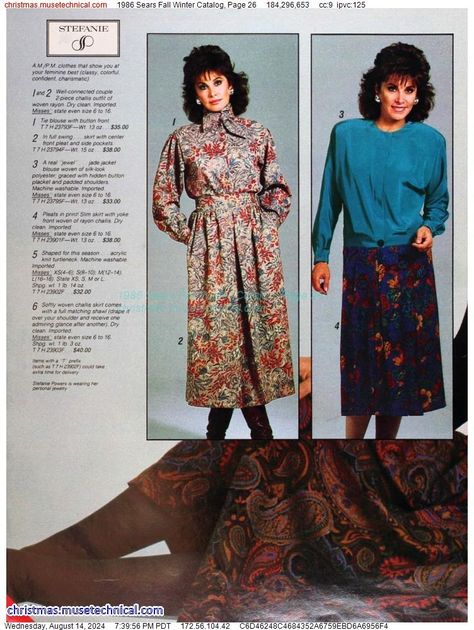 1986 Sears Fall Winter Catalog, Page 26 - Catalogs & Wishbooks 1980 Fashion, Christmas Catalogs, Fall Winter, Christmas