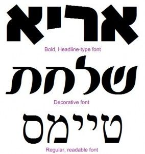 the middle one is beautiful Hebrew Fonts, Hebrew Typography, Aleph Bet, Readable Fonts, Jewish Crafts, Decorative Fonts, Hebrew Alphabet, Alphabet Charts, Hebrew Letters