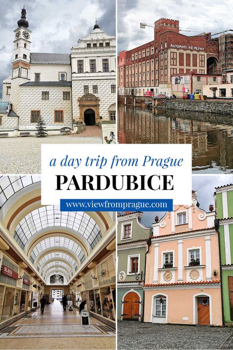 Pardubice town is only an hour by train from Prague, which makes it a great option for a day trip. Perfect for a stroll through a historic part of the town, visiting an art exhibition at the castle museum and enjoying a coffee in a retro style coffee house. Visiting Pardubice town is definitely a great way to escape the crowds in Prague and if you have a day spare on your holiday, it's an easy day out. Day Trips From Prague, Castle Museum, Prague City, Enjoy Coffee, Have A Day, Easy Day, The Castle, Coffee House, Days Out