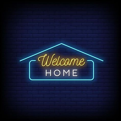 Welcome Home Neon Signs Style Text Vector Home Neon Sign, Custom Neon Lights, Black Music, Neon Light Signs, Custom Neon Signs, Instagram Highlight Icons, Welcome Home, Image House, Free Quotes