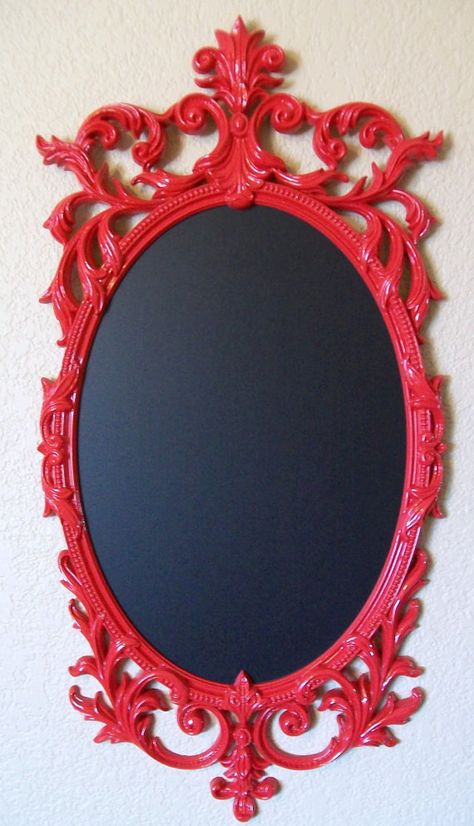 FRAMED CHALKBOARDBaroque Ornate Vintage Red Pantone Color, Poppy Red Wedding, Red Pantone, Frames Pictures, Pantone Color Of The Year, Red Mirror, Event Decorations, Framed Chalkboard, Chalk It Up