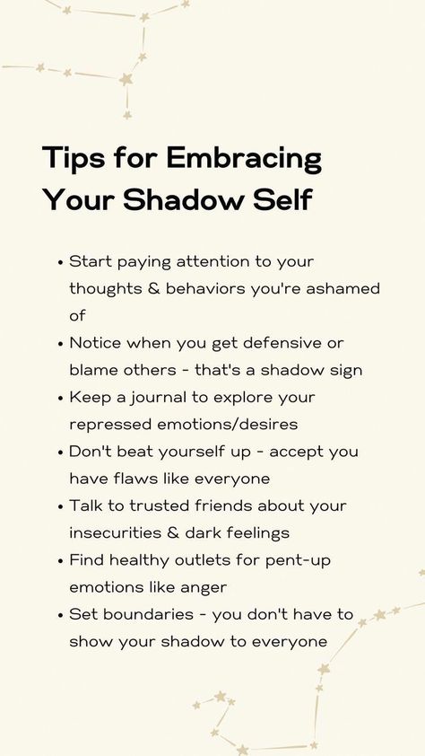 Facing your flaws and embracing your shadows leads to self-growth and inner peace. Here are powerful tips for uncovering and integrating your shadow self through journaling, art, therapy and more. Start your shadow work journey with these proven practices. #shadowwork #shadowself #selfimprovement #selfhealing #selflove #selfcare #personalgrowth #selfhelp #selfawareness #selfacceptance #NaturalHealthCare Shadow Self, Healing Journaling, Self Care Bullet Journal, Writing Therapy, Journal Writing Prompts, Lose 40 Pounds, Shadow Work, Mental And Emotional Health, Self Care Activities