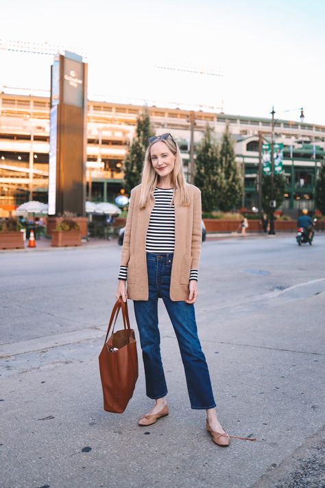 J Crew Sweater Blazer Outfit, Sweater Blazer Outfit, Jcrew Sweater Blazer, Brown Blazer Outfit, J Crew Sweater Blazer, Jeans Boots Outfit, J Crew Fall, J Crew Outfits, Jeans Outfit Winter