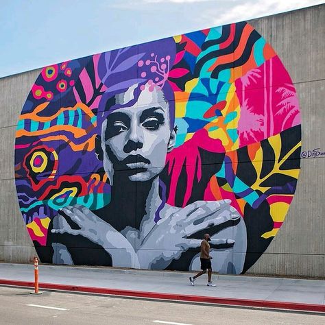 Portrait Mural Art, Cool Mural Ideas, Streetart Inspiration, Portrait Mural, Mural Portrait, Parking Structure, Wall Street Art, Afrique Art, Street Art Photography