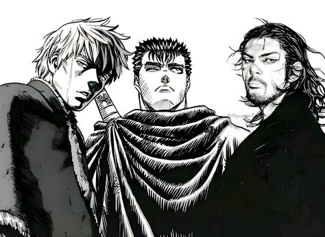 Thorfinn And Musashi, Saga Comic, Musashi Miyamoto, Saga Art, Vagabond Manga, The Holy Trinity, Miyamoto Musashi, I'm Scared, Anime Villians