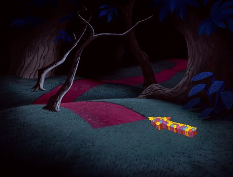 recreate the red path for the entrance of RnR Alice Silhouette, Alice In Wonderland 1951, Disney Version, White Rabbits, Disney Classics, Animation Screencaps, Disney Alice, Lewis Carroll, Childrens Stories