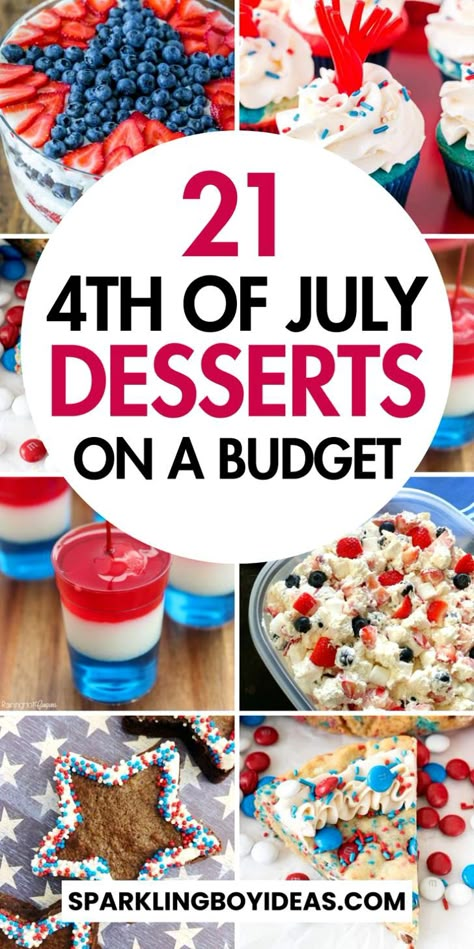 4th of July desserts to dazzle! Explore our best patriotic desserts, from vibrant red, white, and blue treats to easy 4th of July recipes. From easy Independence Day cakes, July 4th cupcakes, and fireworks-inspired desserts to 4th of July treats and Memorial Day desserts. We've kid-friendly 4th of July dessert recipes, frozen treats, and patriotic fruit pizza and fruit platters. From patriotic trifle recipes, and poke cake recipes to a variety of other Independence Day desserts. Easy Red White And Blue Desserts 4th Of July, Memorial Day Poke Cake Recipes, Memorial Day Fruit Desserts, Cold 4th Of July Desserts, No Bake Memorial Day Dessert, Mdw Desserts, 4th Of July Desert Red White Blue, Memorial Day Desserts For Kids, Dessert Memorial Day