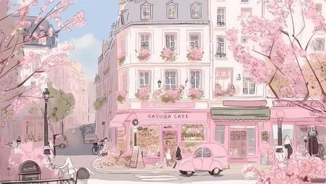 Imac Wallpaper, Pink Wallpaper Desktop, Pink Wallpaper Laptop, Paris Artwork, Pink Macbook, Girly Graphics, Cute Pink Background, Pink Laptop, Dreamy Artwork