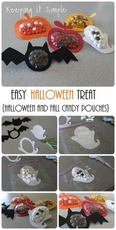 Fun Fall Treats, Halloween School Treats, Fall Candy, Halloween Party Snacks, Halloween Treats For Kids, Halloween Idea, Halloween And Fall, Halloween Tutorial, Halloween Treats Easy