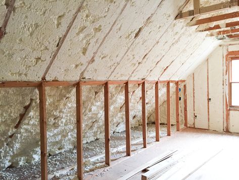 Attic Room Ideas, Room Above Garage, Attic Makeover, Garage Attic, Finished Attic, Radiant Barrier, Knee Wall, Attic Loft, Small Attic