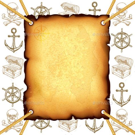 Treasure Map and Pirates Symbols Vector Background Pirate Symbols, Compass Directions, Steampunk Artwork, Treasure Map, Dslr Background Images, Old Book Pages, Treasure Maps, Journal Themes, Simple Backgrounds