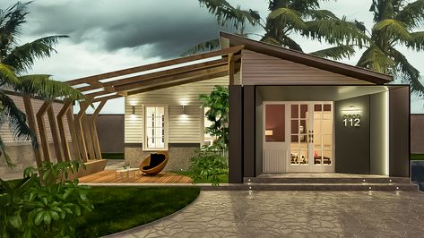 #prefab #cottage #architecture Prefab Cottage, Prefab Cottages, Cottage Architecture, Garage Doors, Cottage, Interior Design, Architecture, Outdoor Decor, Home Decor