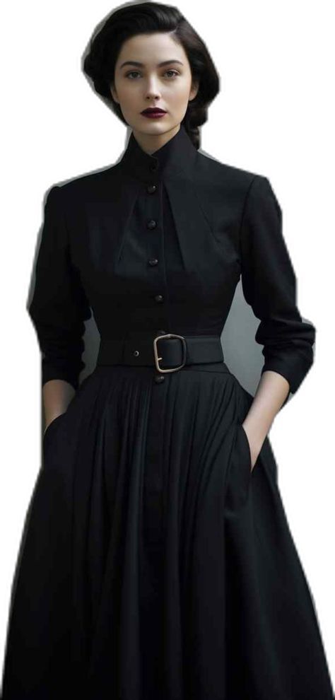 Womens Formal Jacket Over Dress, Woman Casual Dress, Sophisticated Witch Fashion, Minimal Woman Outfit, Modern Regal Fashion, Classic Dresses For Women Vintage, Elegant Modern Style, Wearing Only Black, Vintage Dress Elegant