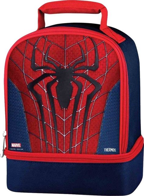 Pin for Later: 38 Superhero Backpacks and Lunch Boxes For Your Little Hero Spidey Senses Ultimate Spider-Man Thermos Dual Compartment Lunch Kit ($11) Lunch Kit, Cool Lunch Boxes, Kids Lunch Bags, Ultimate Spiderman, Kids Lunchbox, Lunch Boxes, Kids Lunch, Back To School Gifts, School Backpacks