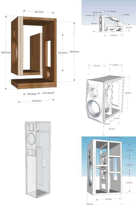 Speaker Box Design Loudspeaker, Speaker Box Diy, Diy Bluetooth Speaker, Dayton Audio, Box Speaker, Speaker Plans, Diy Amplifier, Speaker Projects, Speaker Box Design