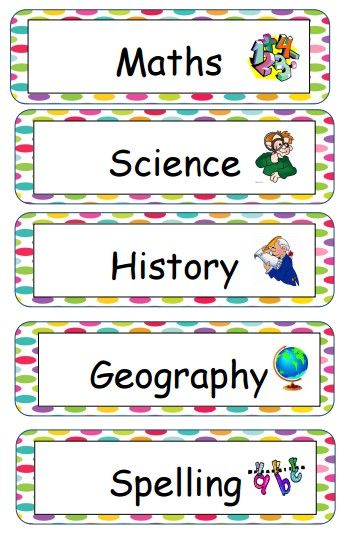 School Subject Labels Free Printables, Library Shelf Labels, Classroom Subject Labels, School Subject Labels, Notebook Label, Shelf Labels, School Labels Printables, Preschool Charts, Health And Safety Poster