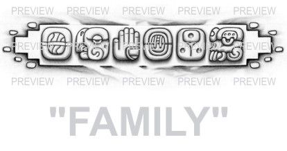 FAMILY Mayan Glyphs Tattoo Design C » ₪ AZTEC TATTOOS ₪ Aztec Mayan Inca Tattoo Designs Instant Download Mesoamerican Tattoo, Glyphs Tattoo, Aztec Warrior Tattoo, Mayan Glyphs, Aztec Symbols, Mayan Tattoos, Aztec Tattoos, Columbian Art, Glyph Tattoo