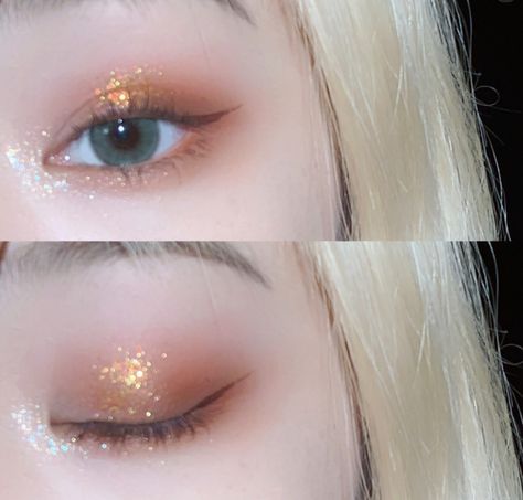 Dinner Makeup Look, Dinner Makeup, Eye Makeup Glitter, Korean Makeup Tutorials, Types Of Makeup, Bold Makeup, Asian Eye Makeup, Kiss Makeup, Asian Makeup