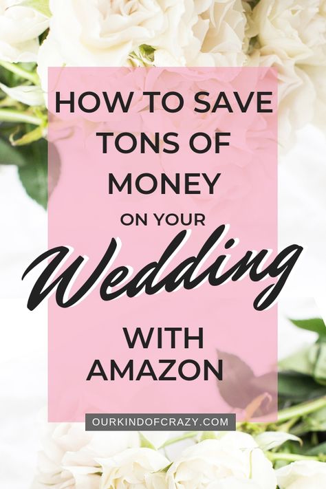 Amazon Wedding Decor, Save Money Wedding, Wedding Hacks, Amazon Wedding, Budget Bride, Wedding Consultant, How To Save Money, Wedding Item, Budget Wedding