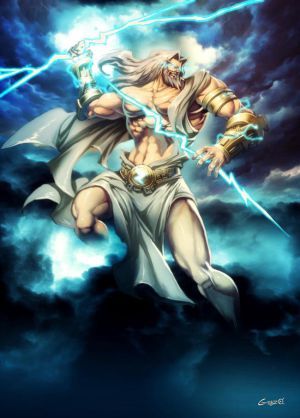 This is Zeus who is Ares's father. Zeus Greek, Zeus Jupiter, Symbole Viking, Conceptual Artwork, Roman Gods, Greek Gods And Goddesses, Greek And Roman Mythology, Greek Mythology Art, Mythology Art