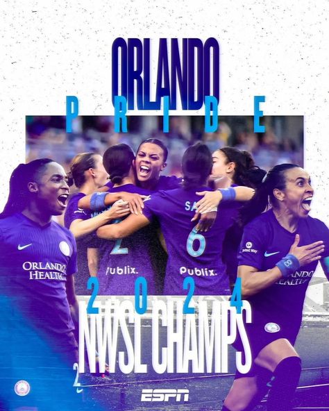 THE ORLANDO PRIDE WIN THEIR FIRST NWSL CHAMPIONSHIP IN FRANCHISE HISTORY 🔥

(via @nwsl) • Posted 2024-11-24T03:21:00.000Z • Via @espn Orlando Health, Orlando Pride, Sports Social Media, Women's Sports, Sports Women, Orlando, Social Media, Media, History