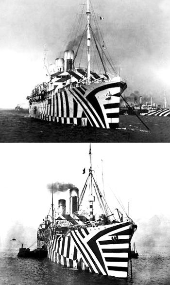 Dazzle Camouflaged Duo Dazzle Ships, Outdoor Activities For Adults, Dazzle Camouflage, Marine Artist, Camo Girl, Razzle Dazzle, Camouflage Patterns, Navy Ships, Art Architecture