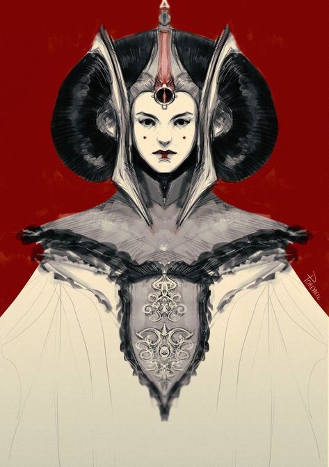 Star Wars Padme, Bd Art, Padme Amidala, Star Wars Artwork, Star Wars Fan Art, Star Wars Fandom, Love Stars, Star Wars Universe, Star Wars Art