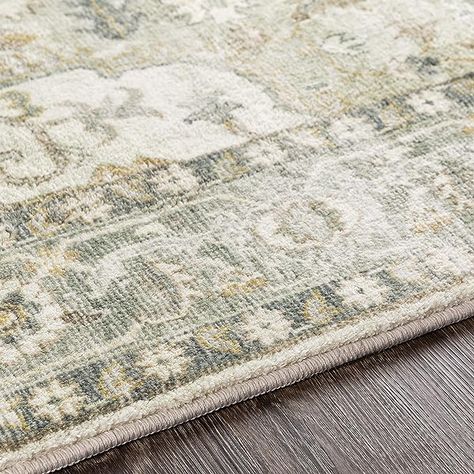 Amazon.com: Mark&Day Area Rugs, 8x10 Heiereind Traditional Cream Area Rug Cream Green Gray Carpet for Living Room, Bedroom or Kitchen (7'6" x 9'6") : Home & Kitchen Updated Traditional, Cream Area Rug, Cream Rug, Grey Carpet, Farmhouse Rugs, Green Area Rugs, Traditional Area Rugs, Green Rug, Living Room Carpet