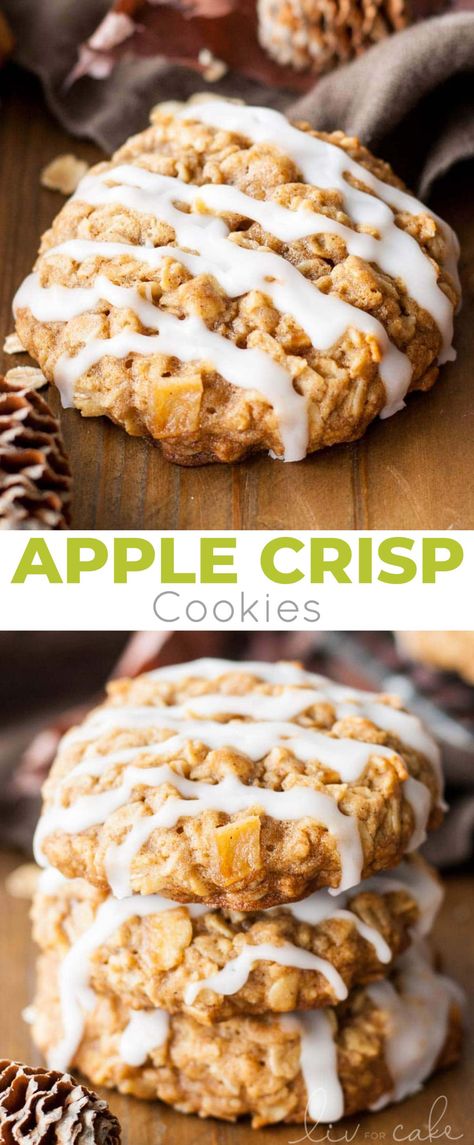 Maple Glazed Apple Crisp Cookies, Apple Pie Breakfast Cookies, Oatmeal Cookies With Apples, Apple Pie Crumble Cookies, Apple Cinnamon Cookies Healthy, Apple Cinnamon Oatmeal Cookies Healthy, Apple Oatmeal Cookies Easy, Apple Streusel Cookies, Oatmeal And Apple Cookies