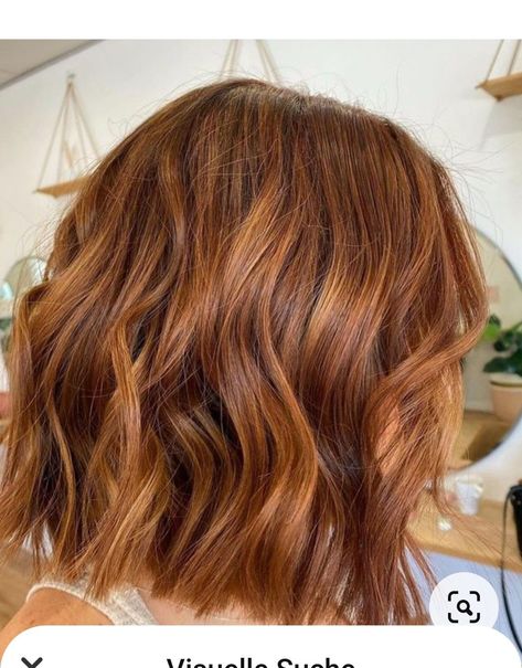 Copper Cowboy Hair Color, Pumpkin Balayage, Copper Hair Bob Haircut, Short Cowgirl Copper Hair, Auburn Balayage Bob, Short Cowboy Copper Hair, Light Brown To Red Balayage, Cowboy Copper Short Hair, Short Auburn Hair With Highlights