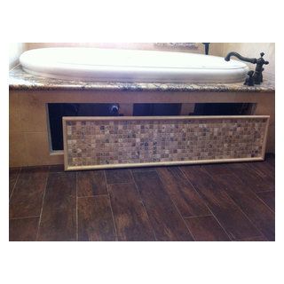 Tub Access Panel Ideas, Jetted Tub Remodel, Whirlpool Tub Surround Ideas, Tub Skirt Ideas, Jet Tub Remodel, Diy Tub Surround, Tub Surround Ideas, Diy Tub, Tub Remodel